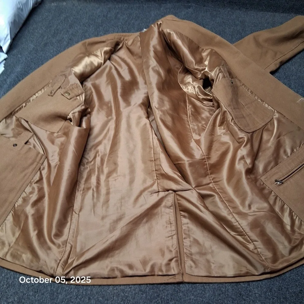 Duluth Trading Co‎ Mens Fire Hose Lightweight Presentation Jacket Size XLT Brown